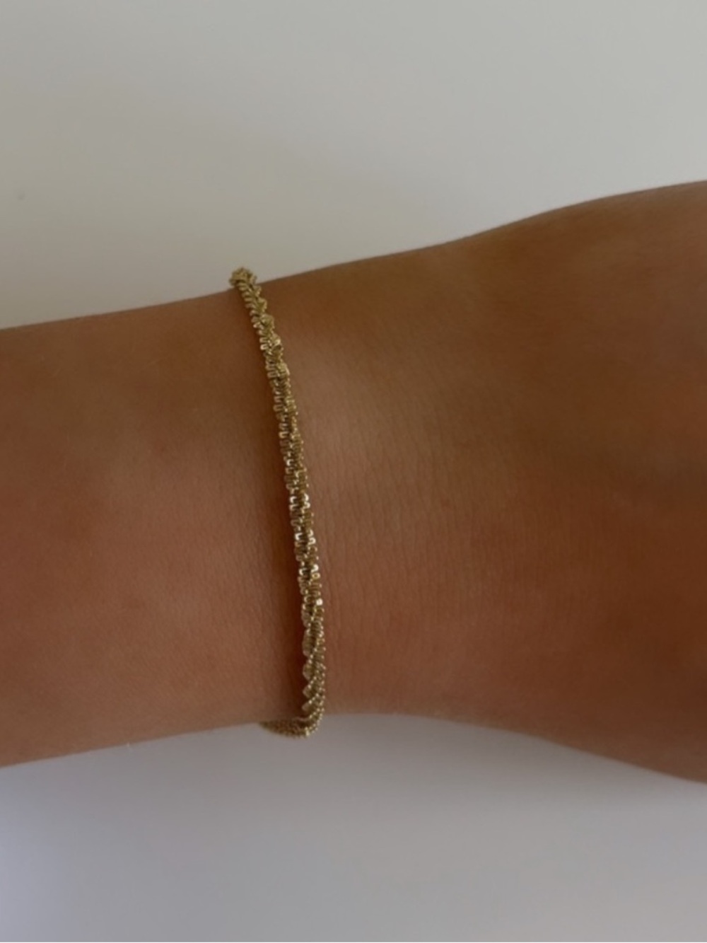 14K Gold Rope Chain Bracelet - Elegant Women's Jewelry